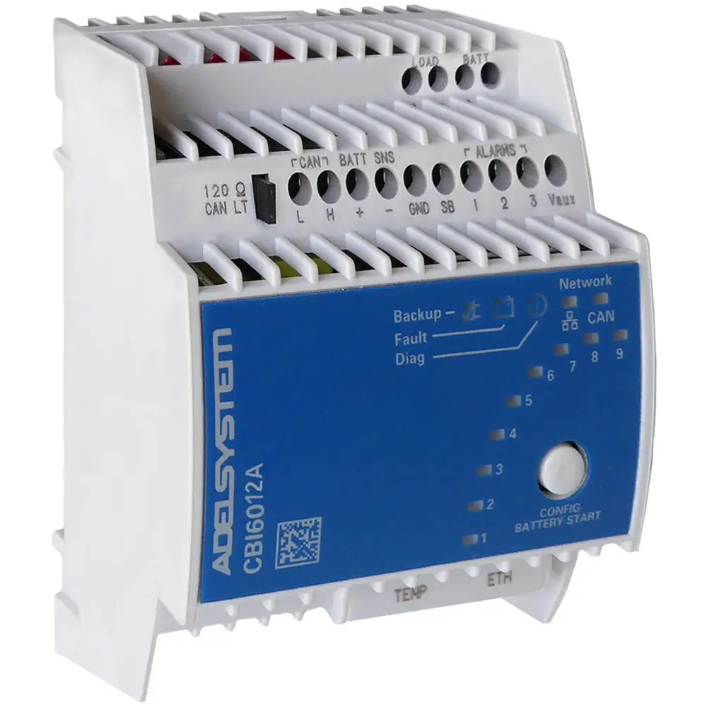 12V 4.5A 60W DC UPS with Ethernet & MODBUS – DIN Rail